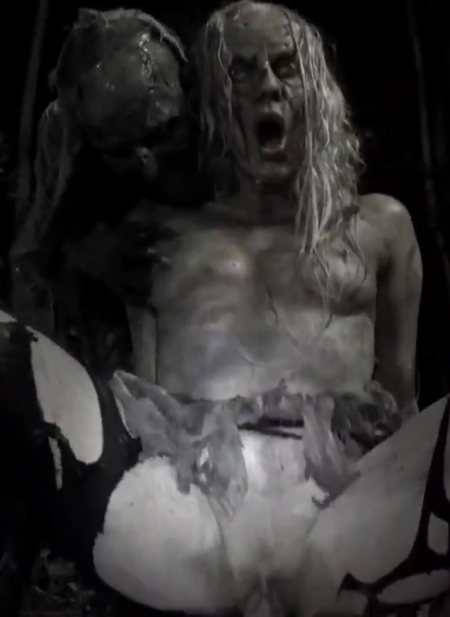 Walking dead porn: dirty sex with zombies in a cemetery